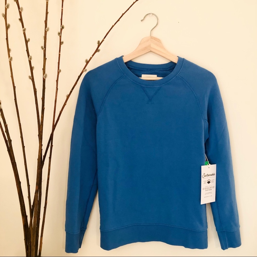 Pact Organic • Cobalt Essential Sweatshirt • Small